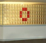 Colored Glass Block Wall, Eastern Glass Block