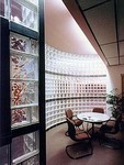 Light with Glass Block in commerical&nbsp;office