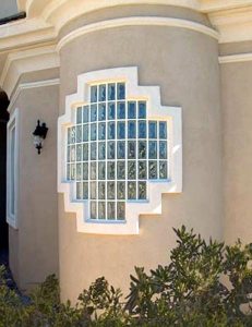 Eastern Glass Block Modern Exterior Window