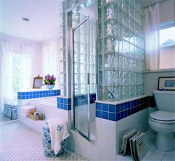 Glass Block Bathroom Shower