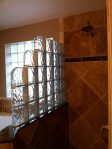 Classic Glass Block shower&nbsp;4