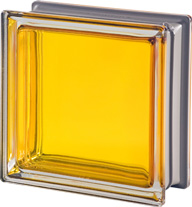 bright yellow glass block