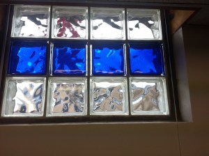 Mixed Color Glass Block Window