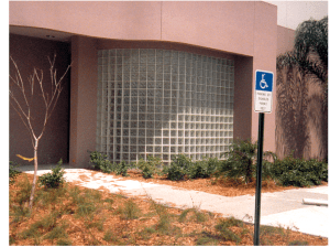 Glass Block Wall with Fire Rated blocks