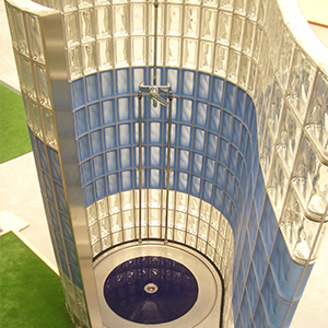 Glass Block Walk-in Shower
