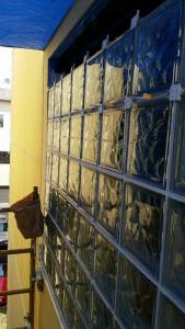 Fire Rated Glass Block in a zero lot line 