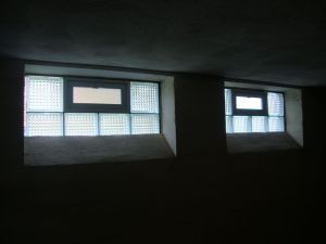 Vented Glass Block Basement Window